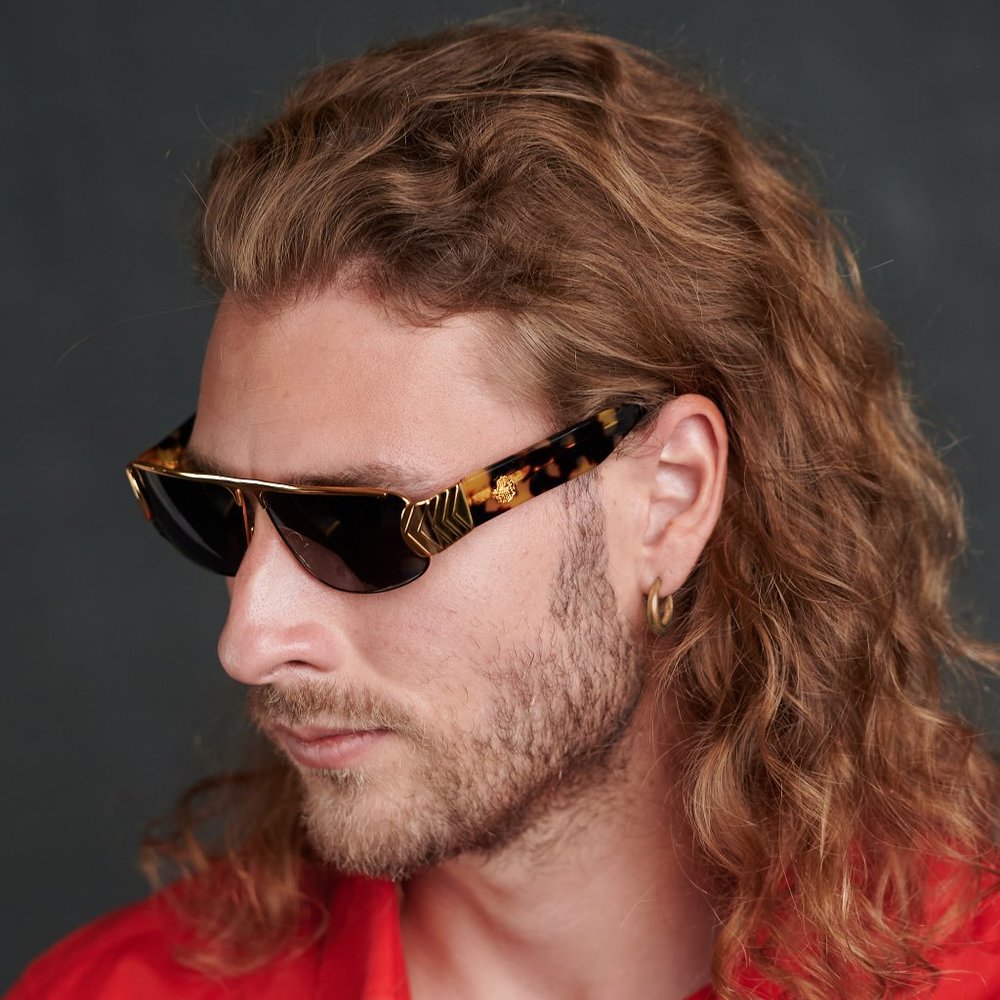 Rectangular vintage sunglasses by Von Furstenberg